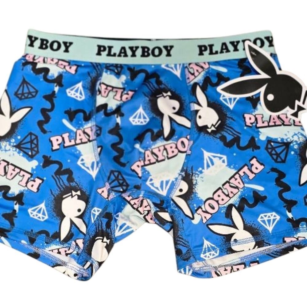 PLAYBOY Logo Diamond Bunny Boxer Briefs